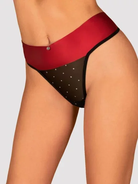 Трусики стринг с контрастным бантом Стринги_Obsessive_Tienesy