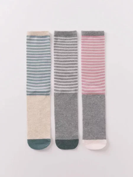 Чорапи women'secret 3 чифта зелено сиво