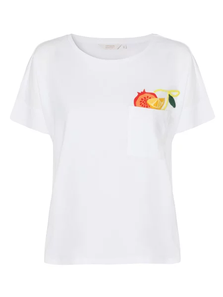 TATUUM Tričko Monki žlutá / citronová / červená bílá