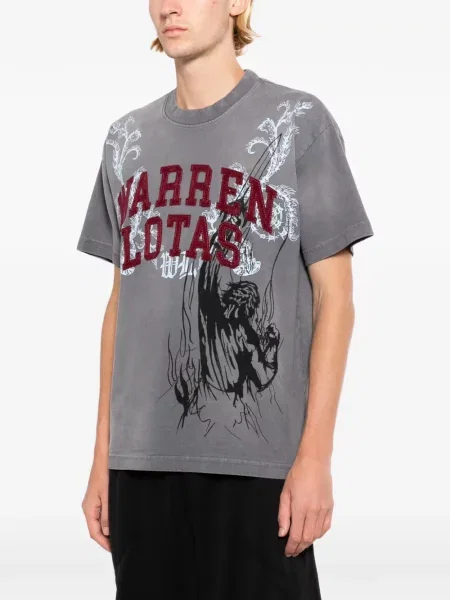Tricou Warren Lotas cu imagine gri