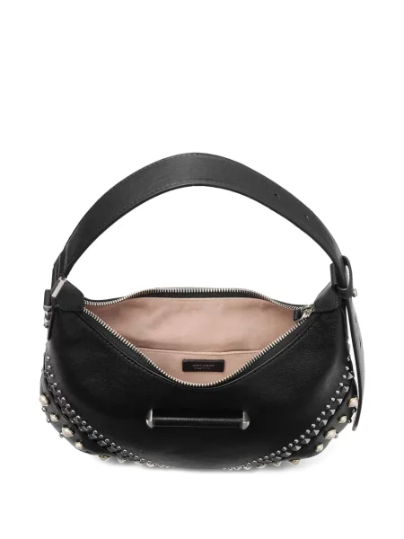 Geanta hobo Jimmy Choo cu perle negru