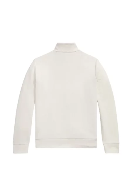 Tricou polo Polo Ralph Lauren cu glugă cu blană cu broderie roșu