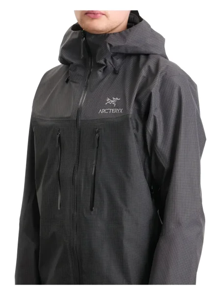 Geacă Arc'teryx cu glugă gri
