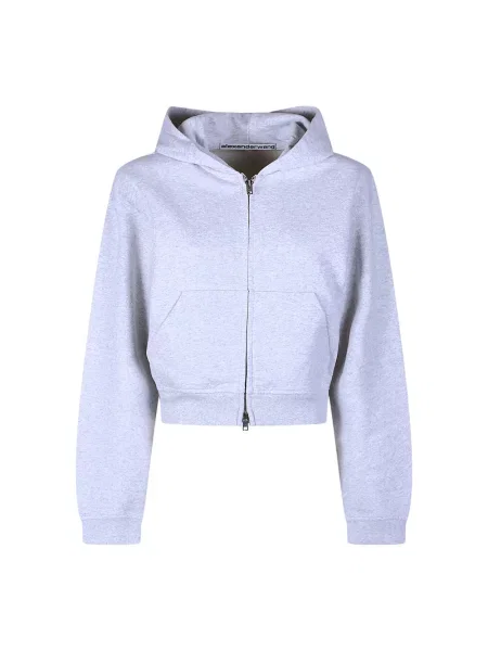 Bluza z kapturem Alexander Wang niebieska