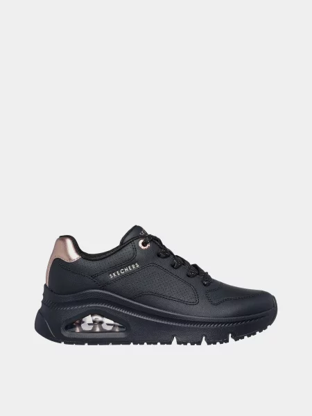 Шкіряні Кросівки Skechers Uno Icon Idolized Air чорний