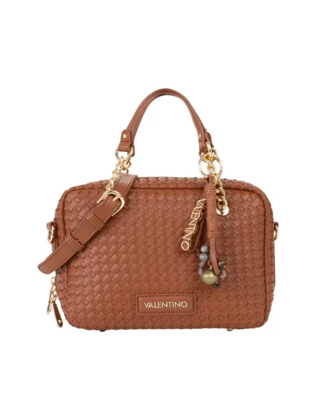 Crossbody kabelka Valentino z ekologickej kože hnedá