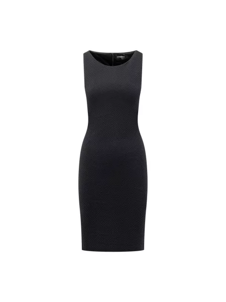 Dzianinowa sukienka Emporio Armani niebieska