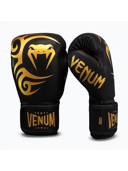 Рукавиці боксерські Venum Mike Tyson Replica Boxing black/gold чорні