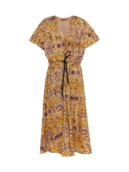 Rochie midi Altuzarra cu model floral până la genunchi de costum