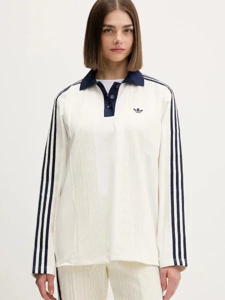 Tricou mânecă lungă Adidas Originals bej