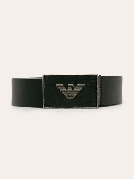 Kožený Emporio Armani černý