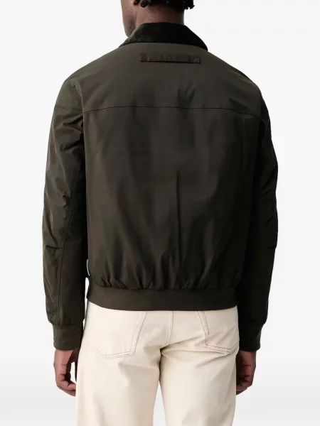 Manšestrová s límcem bomber bunda Armani Exchange zelená