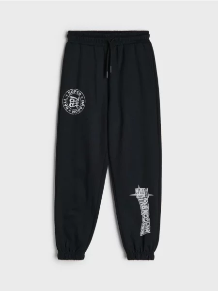 Sinsay Tepláky loose jogger Dragon Ball černá