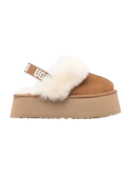 Trampki Ugg skórzane wsuwane beżowe