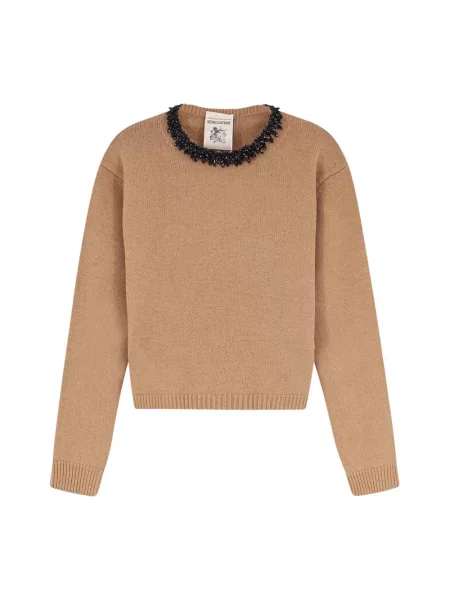 Sweter Semicouture brązowy