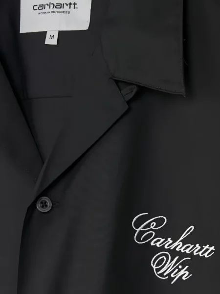 Къс риза Carhartt Wip бродирана черно
