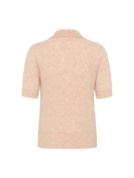 Dzianinowy sweter Cream różowy