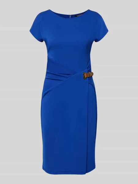 Dopasowana sukienka biznesowa z model JAVAS' Lauren Ralph Lauren niebieski