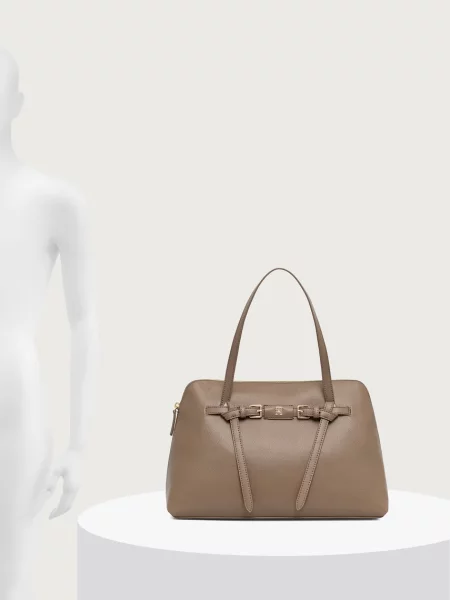 Tommy Hilfiger чанта дамска от имитация на кожа бежово