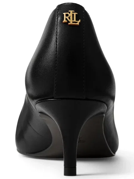 Lauren Ralph Lauren Кожени обувки с тънък Adrienne черно