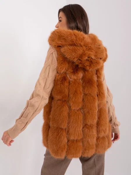 Vestă Fashionhunters maro