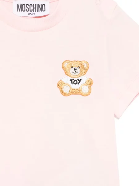 Koszulka dziecięca Moschino różowa