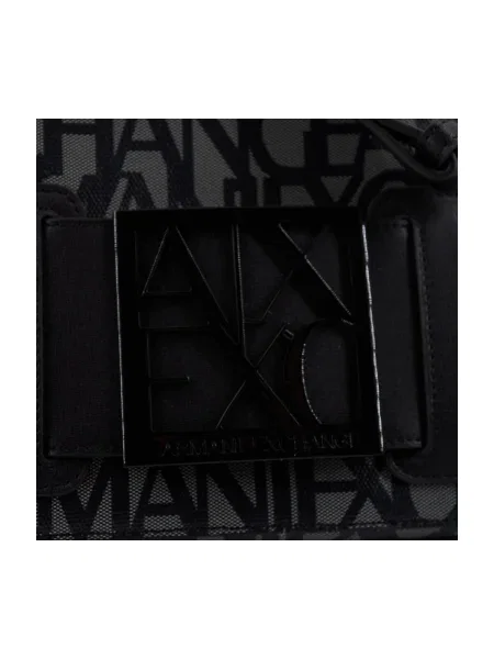 ARMANI EXCHANGE Taška cez rameno / čierna sivá