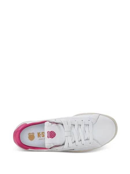 Sneakerși K-swiss cu șireturi din piele alb