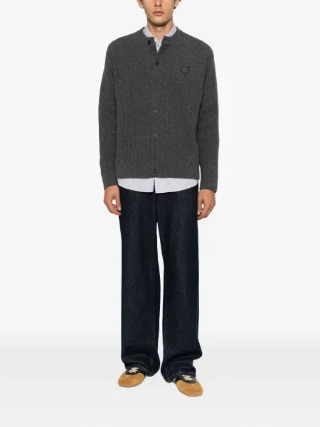 Cardigan Maison Kitsune tricotate gri