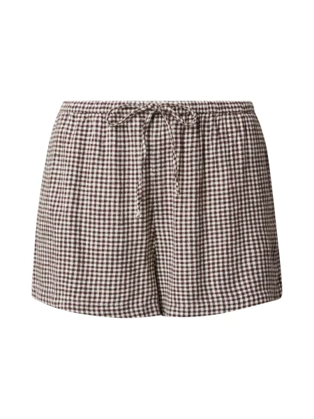 Abercrombie & Fitch Pantaloni maro alb