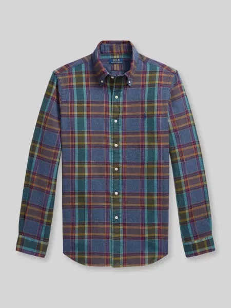 Koszula casualowa o kroju regular fit z czystej bawełny Polo Ralph Lauren fioletowa