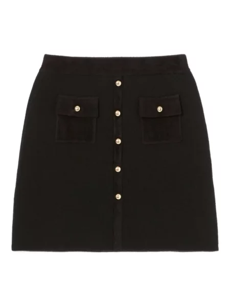 Fusta mini Claudie Pierlot tricotate negru