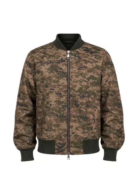 Geacă bomber Dolce & Gabbana cu imagine cu model camuflaj maro
