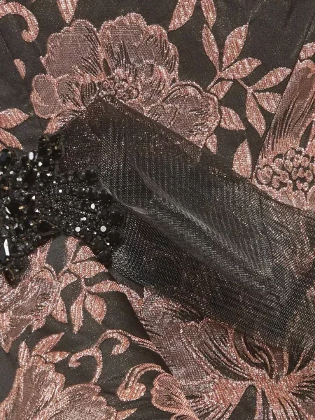 Rochie maxi Badgley Mischka cu funde negru
