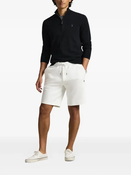 Prugasta lanena šilterica Polo Ralph Lauren bijela