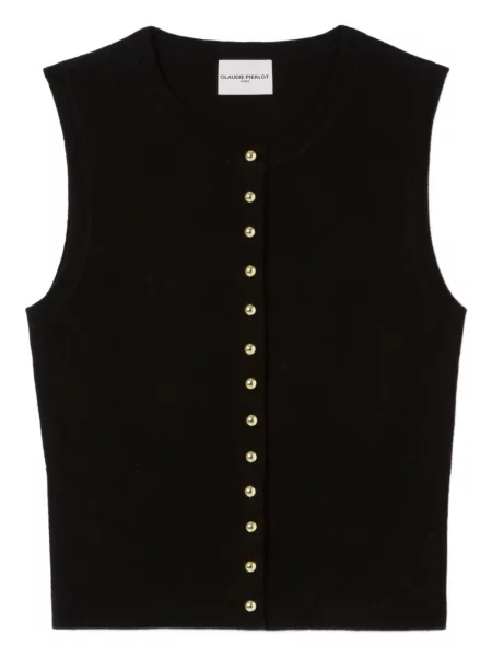 Dzianinowy top Claudie Pierlot czarny