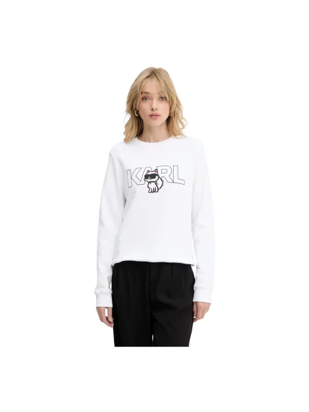 Karl Lagerfeld bluza z nadrukiem biały