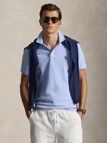 Polo Ralph Lauren Majica golobje modra