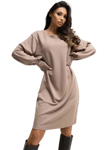 Rochie Rue Paris de costum bej