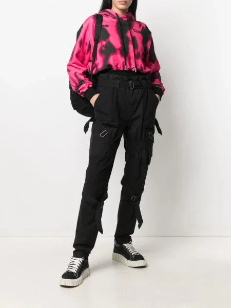 Cu centură pantaloni Diesel negru