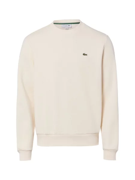 Bluza o kroju regular fit z mieszanki bawełny Lacoste biała