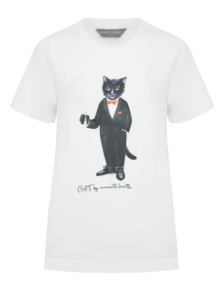 Cat e Lolette Tričko Dandy Cat' biela