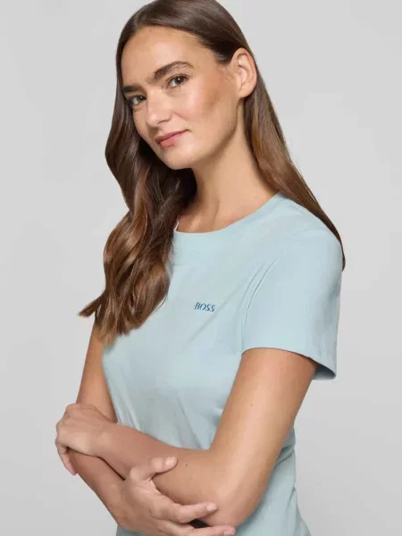 T-shirt o kroju regular fit z czystej bawełny model Boss Orange