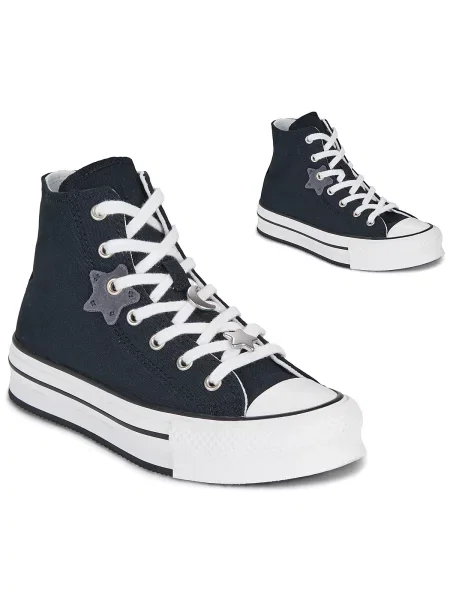 Členkové topánky Converse čierna