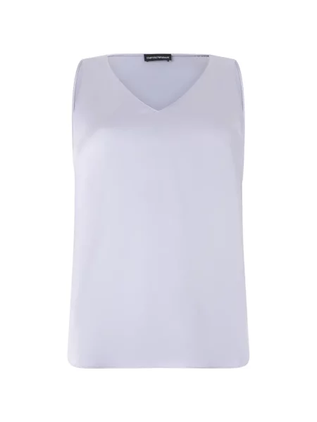 Top Emporio Armani cu decolteu în V violet