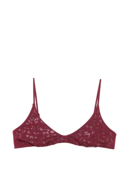 Sutien Mc2 Saint Barth cu imagine cu model leopard roșu