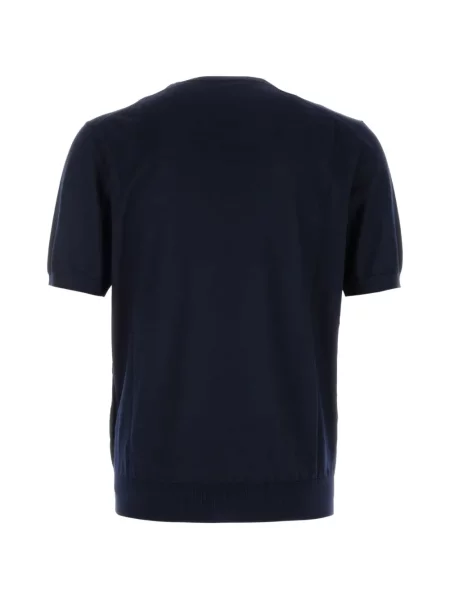 Scurt tricou Prada cu autograf albastru