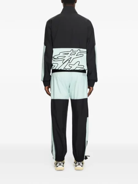 Pantaloni Off-white alergare alb