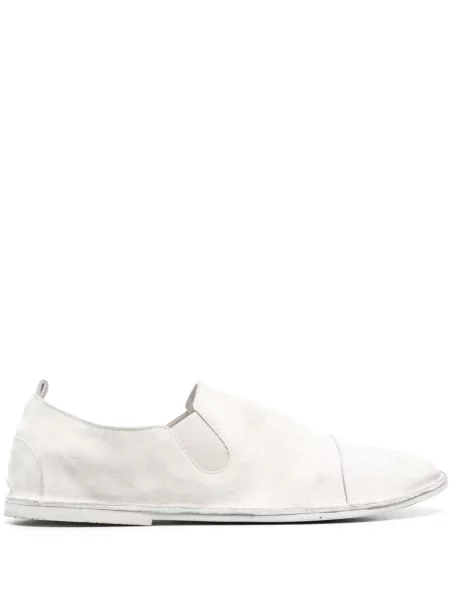 Pantofi loafer Marsell din piele slip-on alb