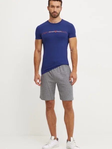 Emporio Armani Underwear Majica lounge modra